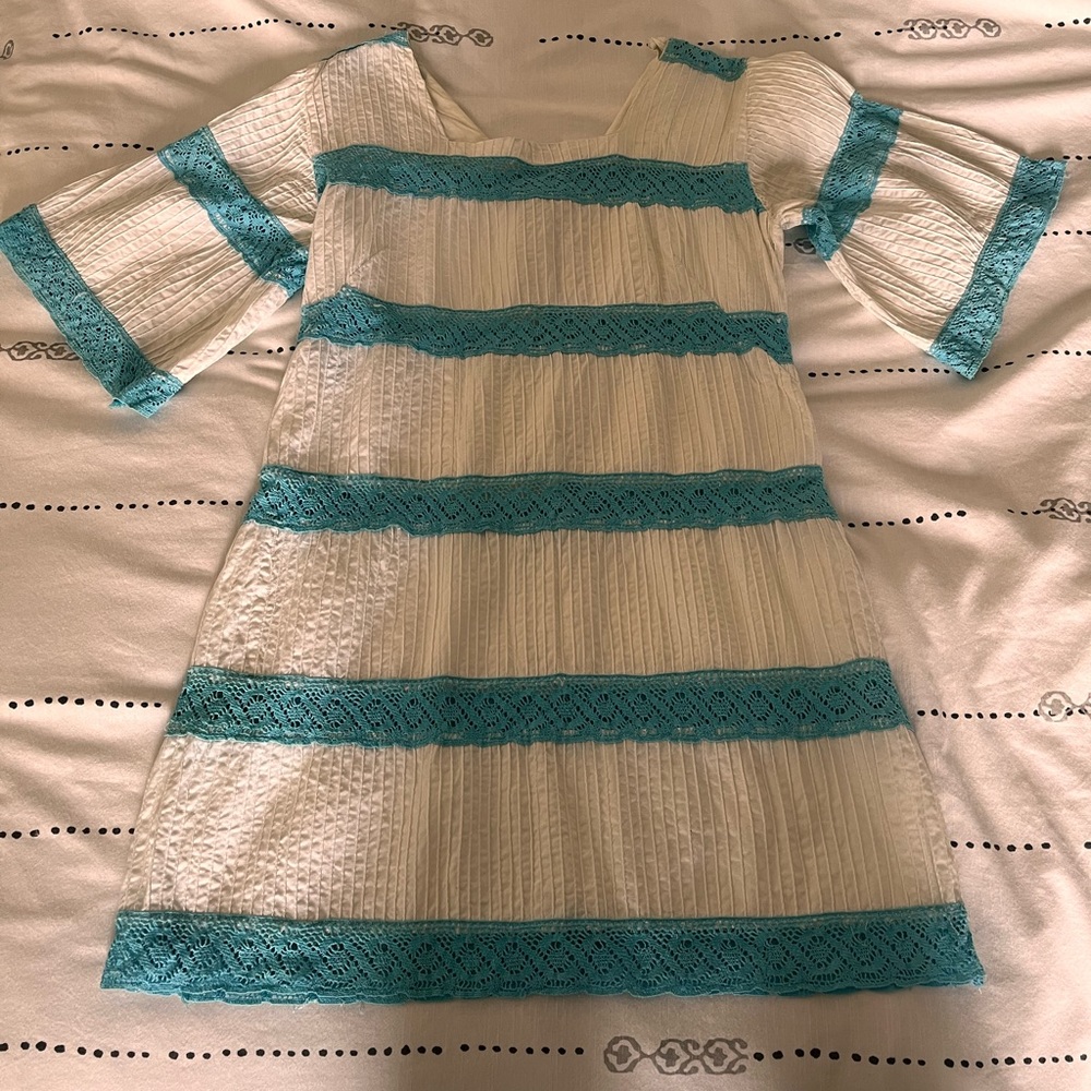 Vintage dress. Fiesta. Pool cover up.